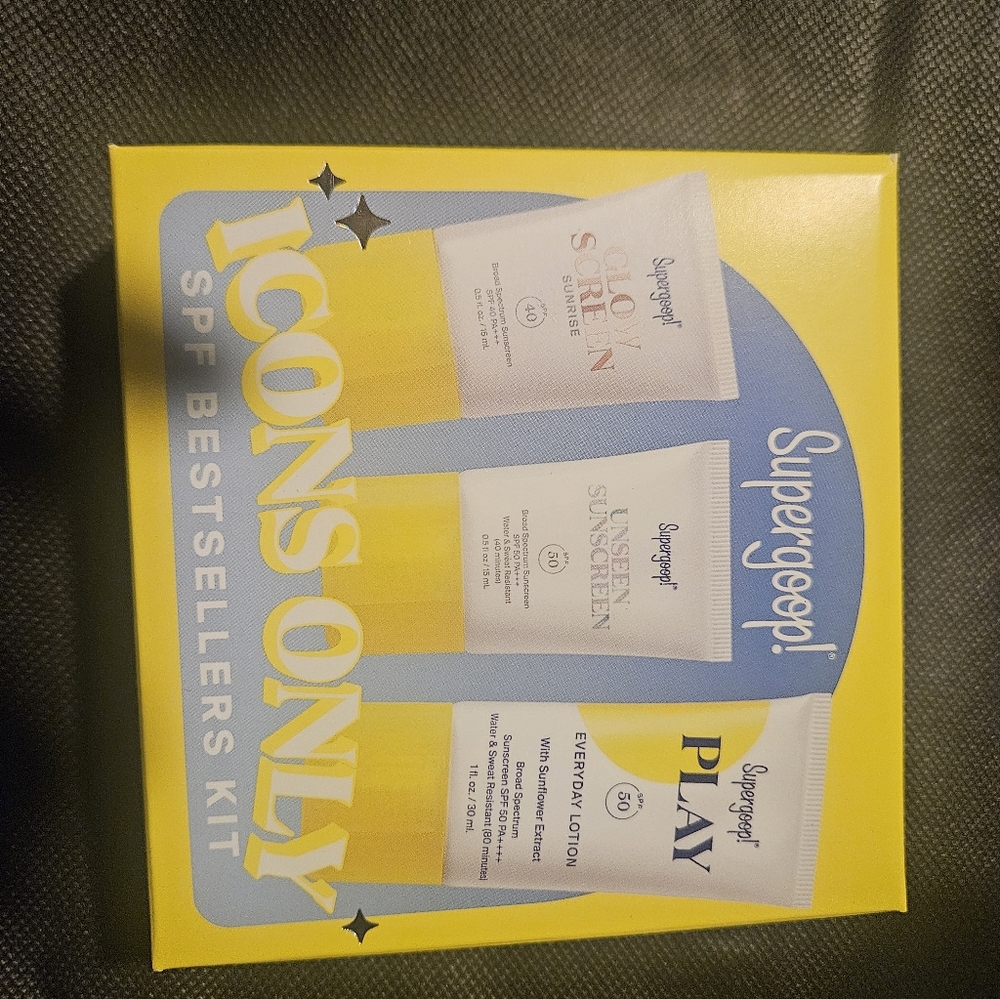 Supergoop Icons Only SPF Bestsellers Kit • Glow Screen • Unseen SPF 40/50 • NEW